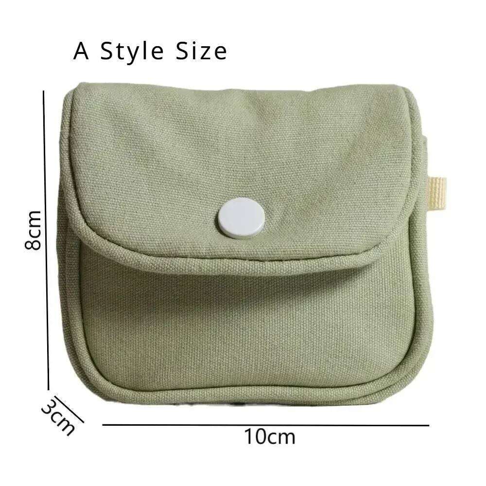 Portable Coin Purse New Solid Color Mini Cash Wallet Lightweight Cotton Headphone Bag Women Key Pouch Travel Card Holder Y260206