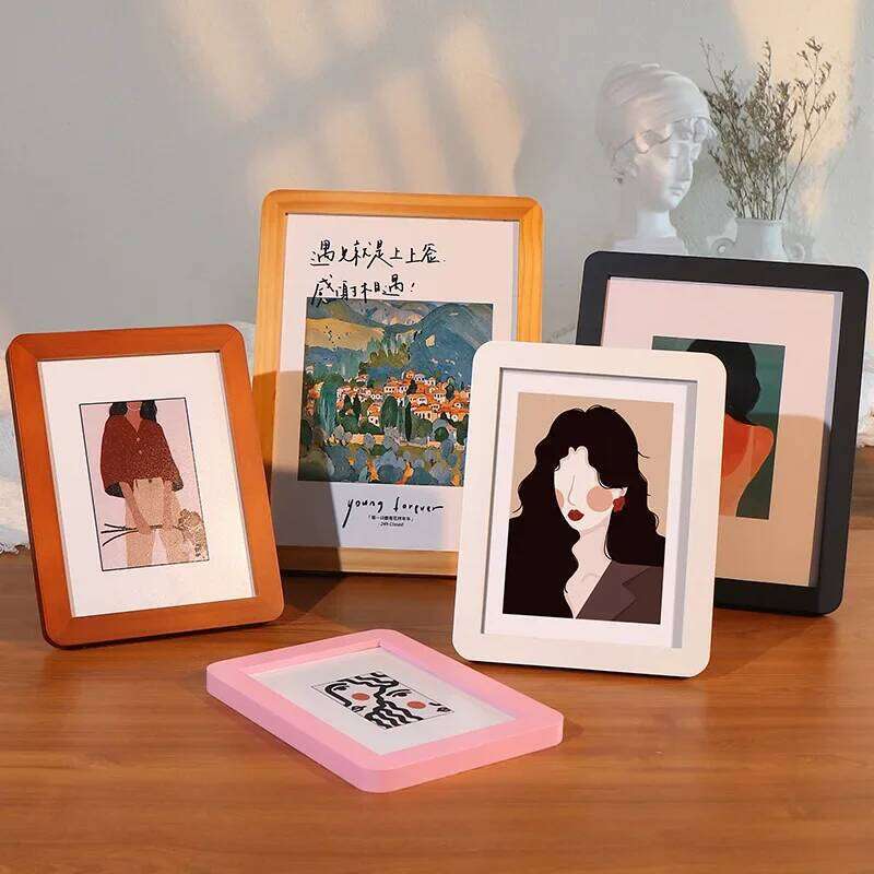 Colorful Wood Picture Wedding Frames Creative Frame for Photo Table Decoration and Accessories S260205