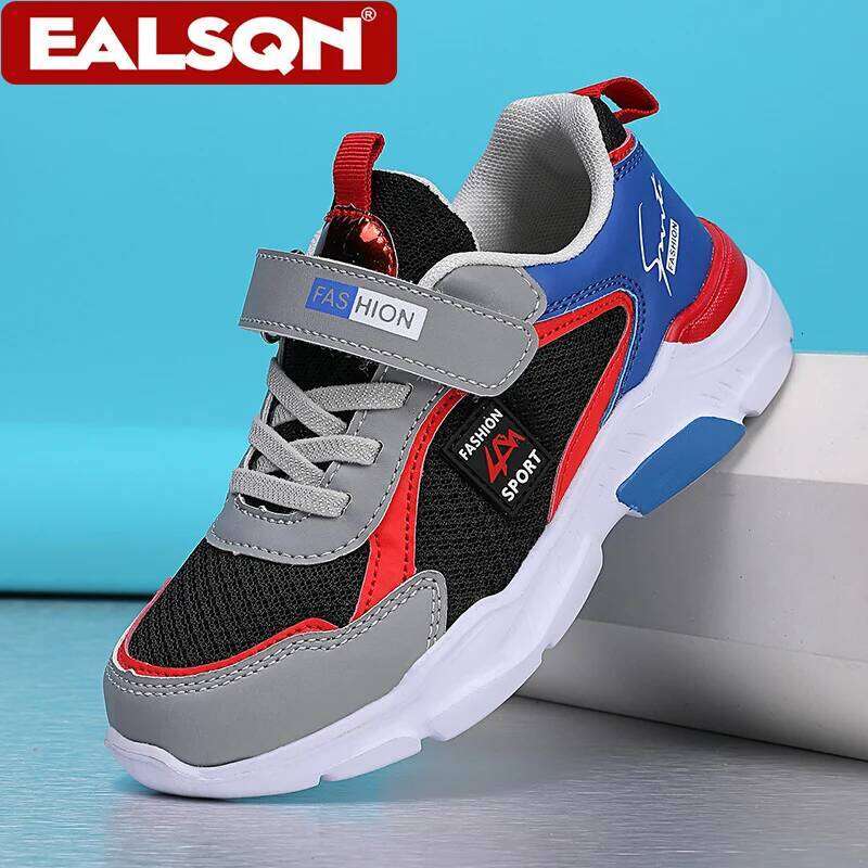 Children's for Boys, Fashionable Mesh Breathable Casual Sports Shoes Lightweight Student's Running Sneakers 26Y0206