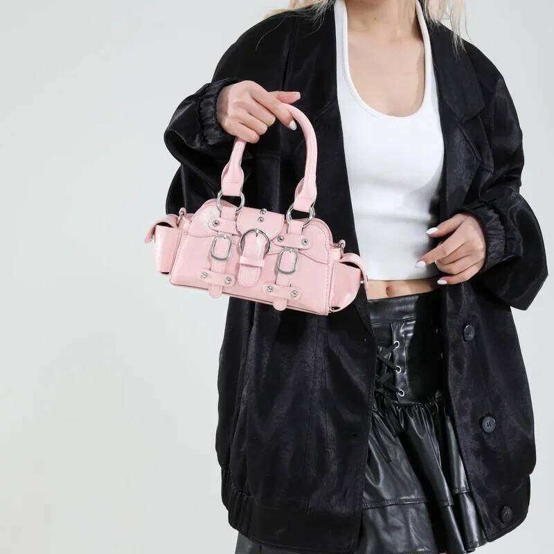 2026 New PU Square Shoulder & Crossbody Bags Solid Popularity Hot Trendy Stylish Design Y2K Style Handbags for Women Fashionable Y260205