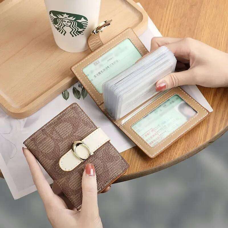 Fashion Anti-theft Credit Holder Neutral Large Capacity Multifunctional Card Bags Simple Casual Short Wallets Y260206