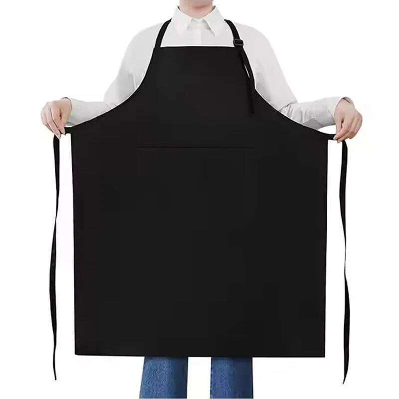 Kitchen Cooking Chef Halterneck With Pockets Catering Sleeveless Aprons Men Woman Waiter Apron S260205