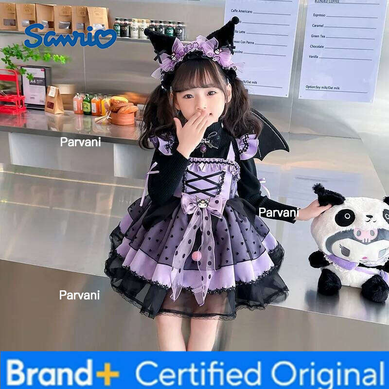 Sanrio Dress Baby Cute Lolita Cosplay Birthday Party Girls Dresses Princess Vestidos Autumn Festival Costume for Girl 6-piece Set H260206 - view 6