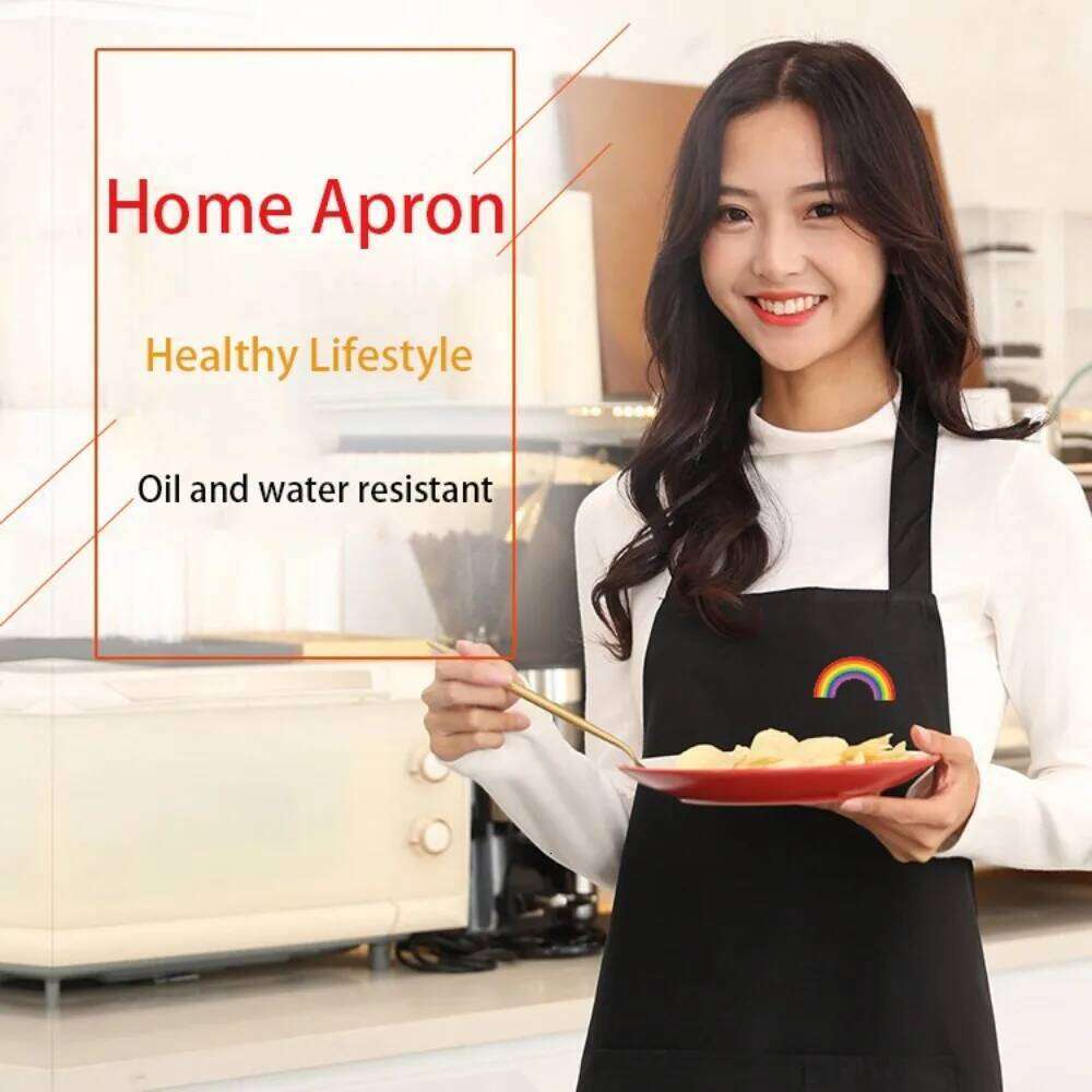 PVC Apron New Oilproof Waterproof Cooking Work Clothes Sleeveless Can Wipe Hands Kitchen Smock S260205