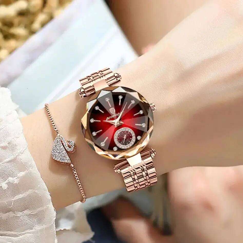 POEDAGAR Luxury Ladies Wristwatch Waterproof Stainless Steel Quartz Elegant Watches For Woman Simple Casual Dress Women's Watch Z260206