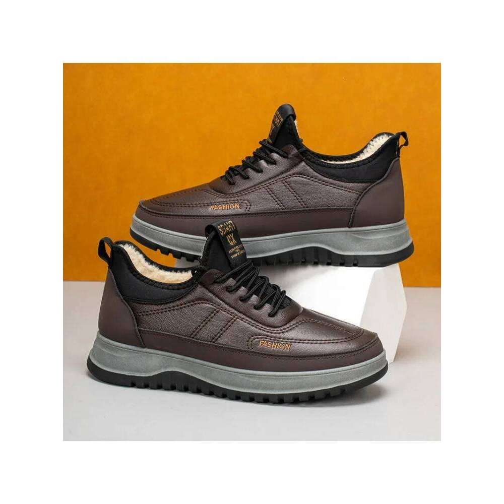 2025 Winter New Shoes Comfortable Cold proof Warm Snow Boots Outdoor Non slip Outsole Men's Shoe