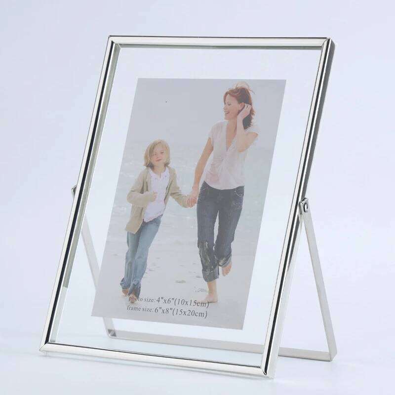 Acrylic Rectangle Metal Wall Photo Pictures Frames Modern 6/8/10inch Poster Canvas Hanger Prints Art Home Decor S260205