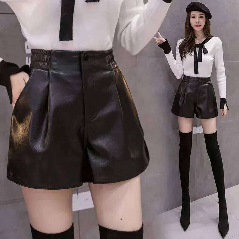 2023 Casual A-line Leather Leg Clothing Women Pants Summer Shorts XJ260206