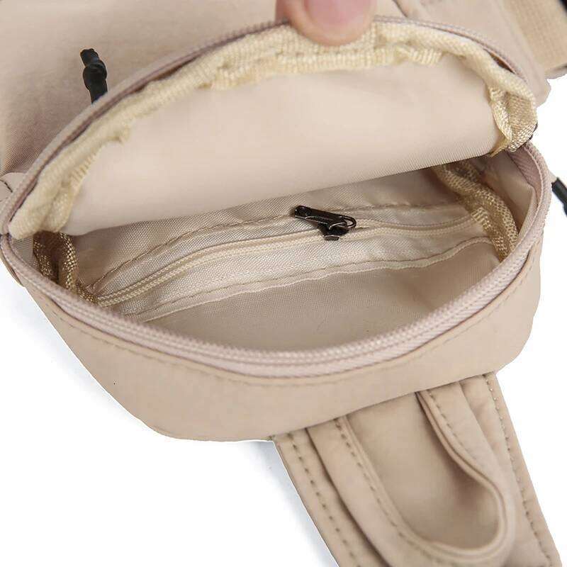 Nylon Crossbody Waterproof Sling Pack Men Women, Chest Shoulder for Outdoor Running Cycling Travel Hiking, Phone Bag XJ260129