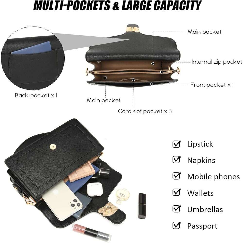 Crossbody Bags For Women Trendy Small Cross Body Purse Shoulder Bag Leather Handbags Evening Clutch With Straps