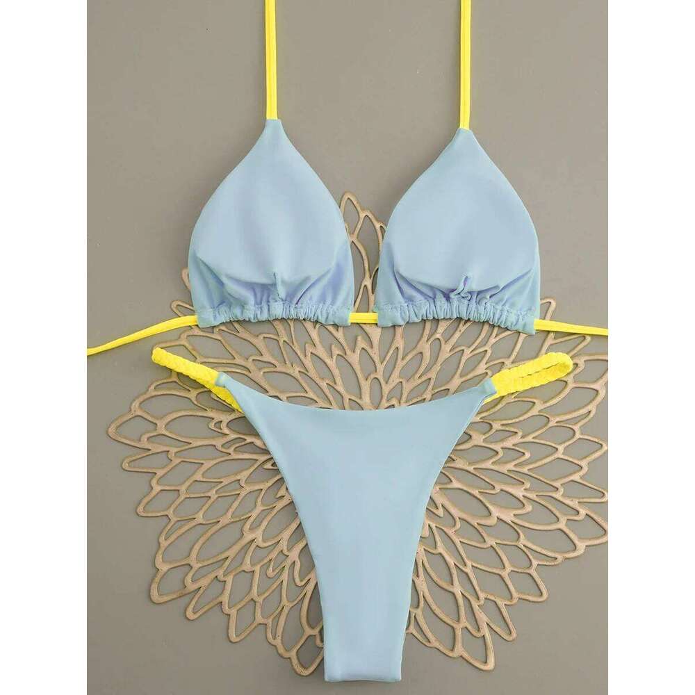 Micro Bikinis 2026 Push Up Women Swimsuits Sexy Swimwear Mini Bikini Set Thong Biquini Swimsuit Halter Summer Beachwear Z260206