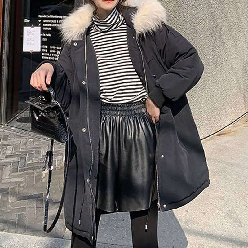 2023 Autumn Winter Korean Solid Color Leather Shorts Trend Women's Clothing All-match Casual Elastic High Waist Pants For Female XJ260206