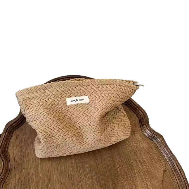 Instagram cosmetics storage high-end feel, hand-held bag, convenient and large capacity, thickened sanitary napkins Y260206