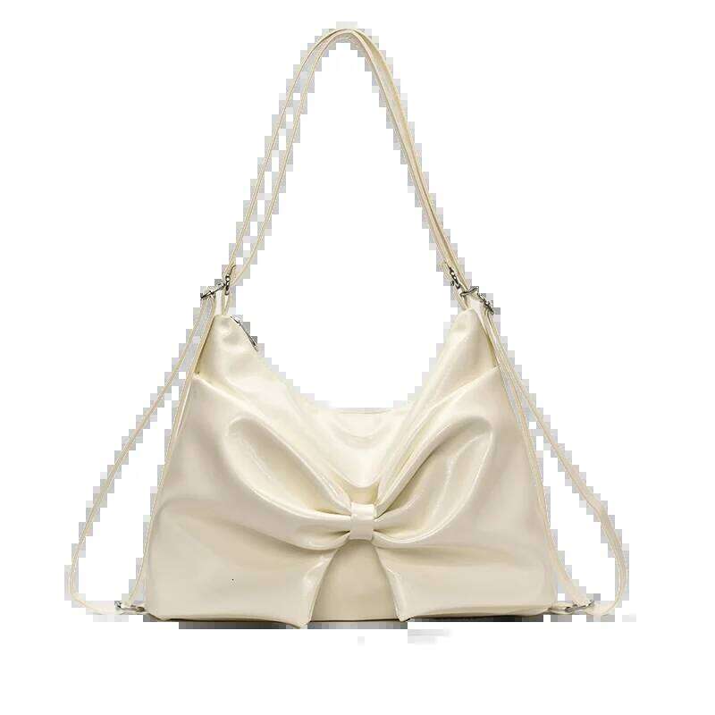 Butterfly Knot Shoulder Bags for Woman 2025 New Trendy Fashion Versatile Commuter PU Backpack and Crossbody Bag Mochilas Mujer Y260205