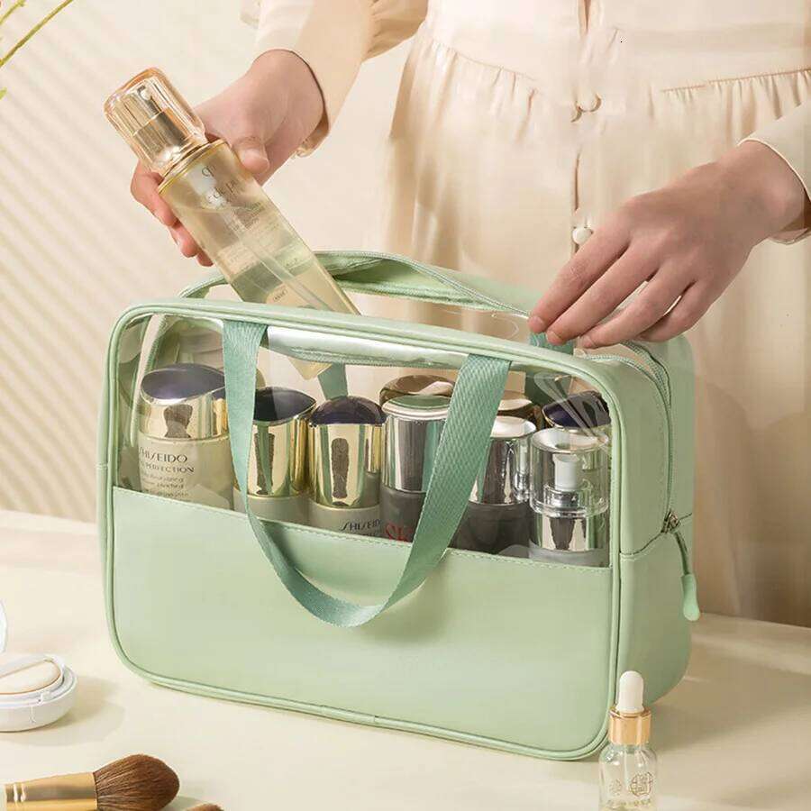 Toiletry Bag Women Men, Translucent Waterproof Makeup Cosmetic Travel Organizer for Accessories, Toiletries Y260206