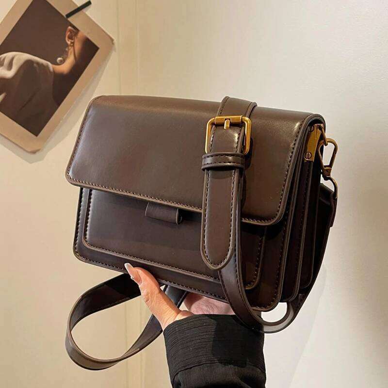 Sewing Thread Women's Shoulder Pu Hasp Ladies Crossbody Bags on Sale 2024 High Quality Free Shipping Bolsas Femininas XJ260129