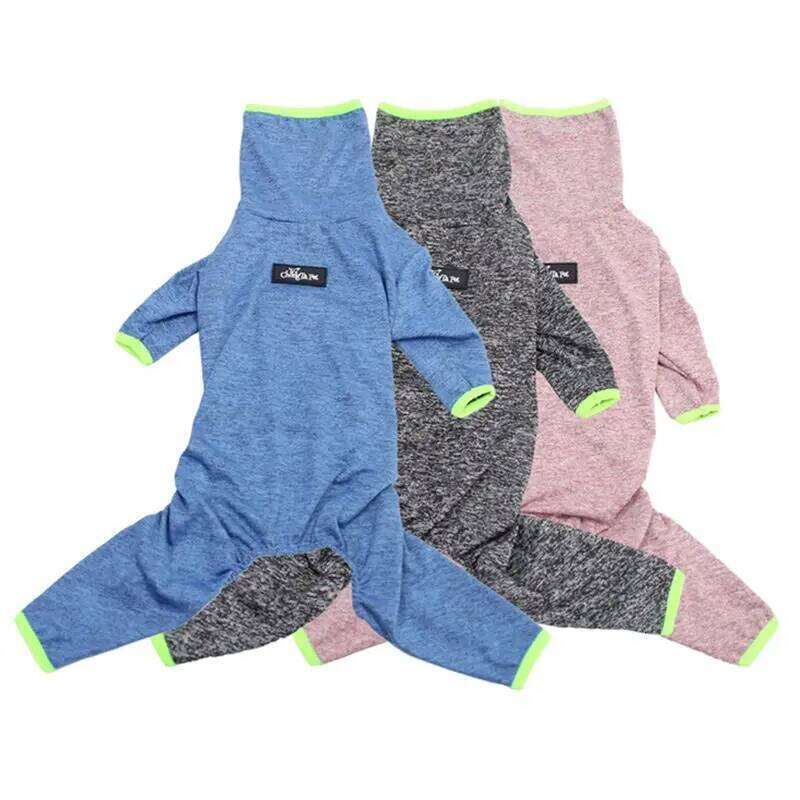 Famous brand Full Cover Big Jumpsuit Dog Recovery Suit After Surgery Anti Shedding Bodysuit Pet Claming Pajamas For Medium Large Dogsowns pupakaIK