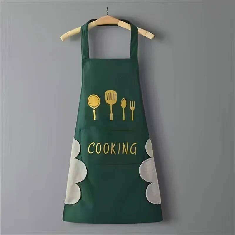 Home Professional Waterproof Oil Proof Men Women Wipeable Hands Kitchen Cooking Stain Protection Waist Apron Adjustable S260205