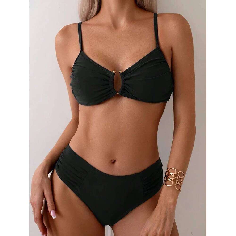 Sexy Bikini Women's Swimsuit 2025 Two-piece Swimwear High Waisted Bikinis Set Female Bathing Suit Push Up Swimming for Beachwear Z260206