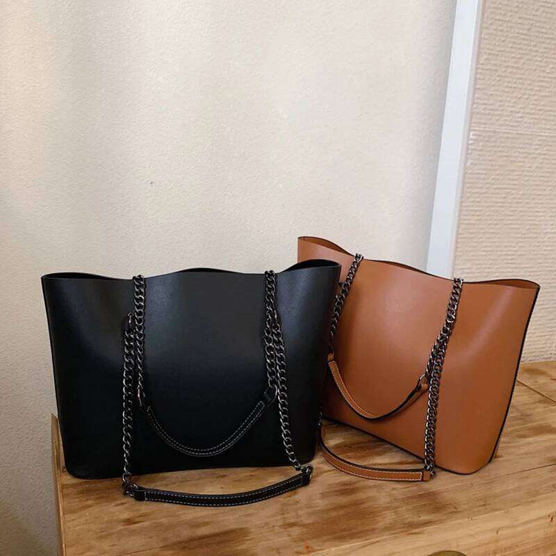 Casual Handbags Women Bags Designer Chain Shoulder PU Leather Ladies Handbag Large Capacity Tote Bag Sac A Main Y260205