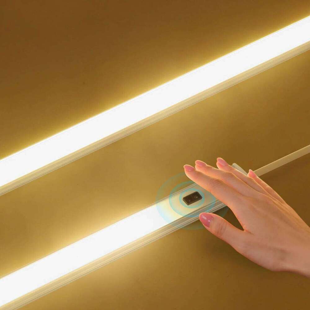 Hand Sweep Motion Sensor LED Cabinet Bar Aluminium USB Night Light Non-Contact Lamp For Kitchen Bedroom Cupboard Counter Z260206
