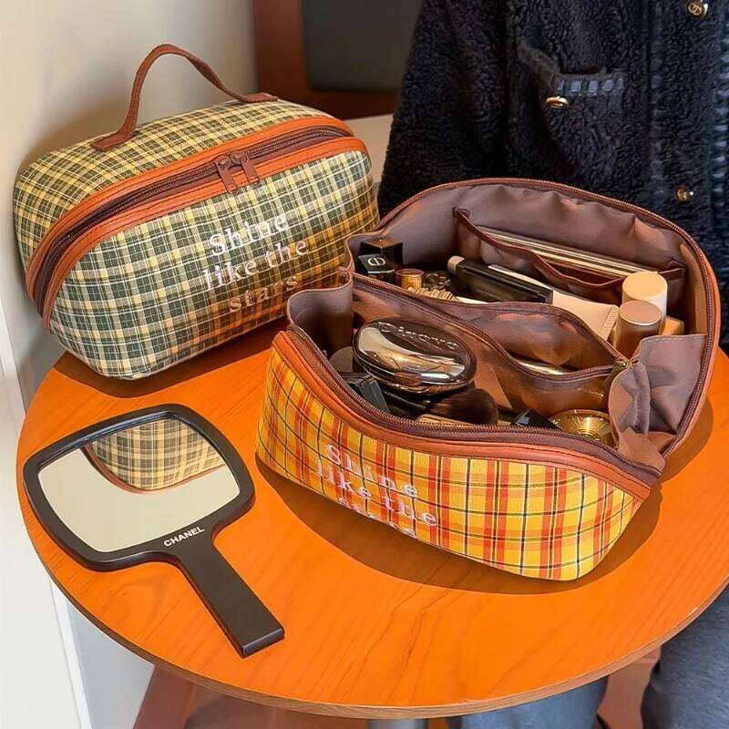 Large Capacity bag Women's Cosmetic pouch Travel Toiletry Storage Portable Wash Clutch Bag Female Makeup organizer Y260206