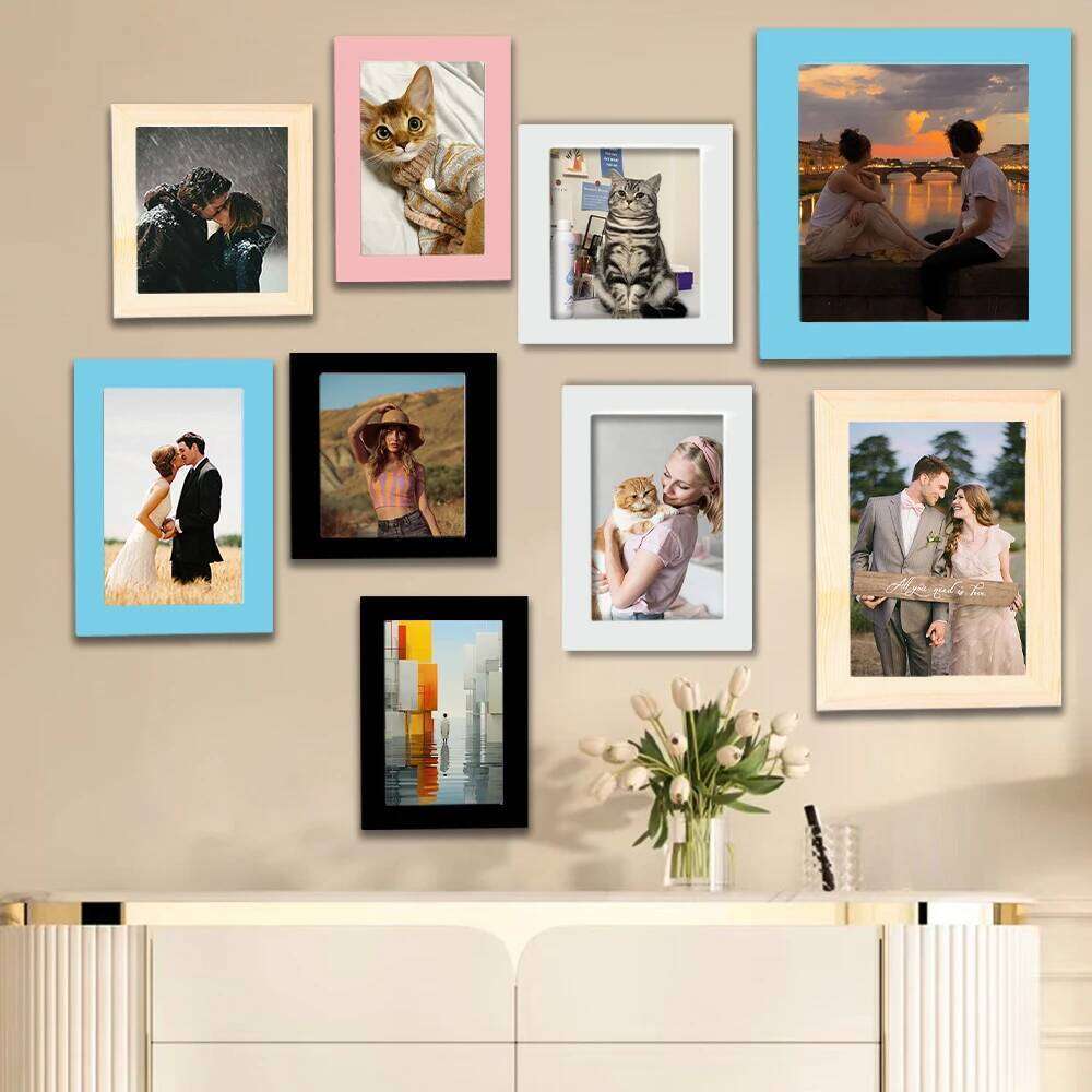 1pc Custom Photo Frame, Multiple Size Options, Can Be Wall-Mounted Picture Frames, Personalized Commemorative Gift, Home Decorations S260205