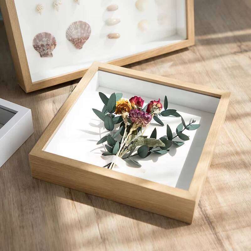 Depth 3 cm display three-dimensional works Nordic DIY wooden picture frame photo decoration S260205
