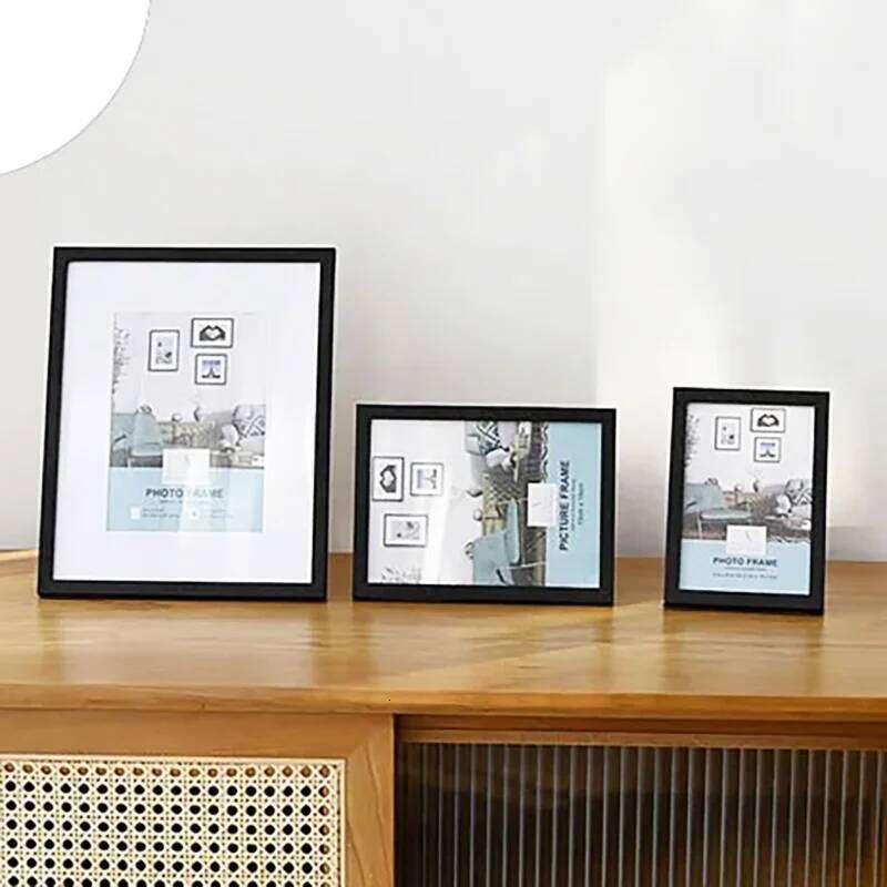 Natural Solid Oak Wood Interior Decoration Photo Frames For Pictures Wall Hang Picture Rectangle Frame S260205