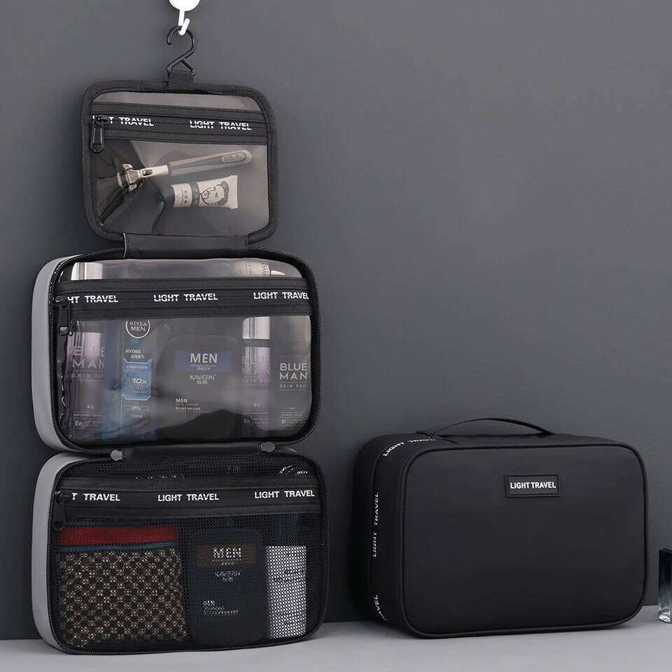 Waterproof Hanging Toiletry Large Capacity Portable Travel Necessaire Case Cosmetic Bag for Men Women Wash Pouch Y260206