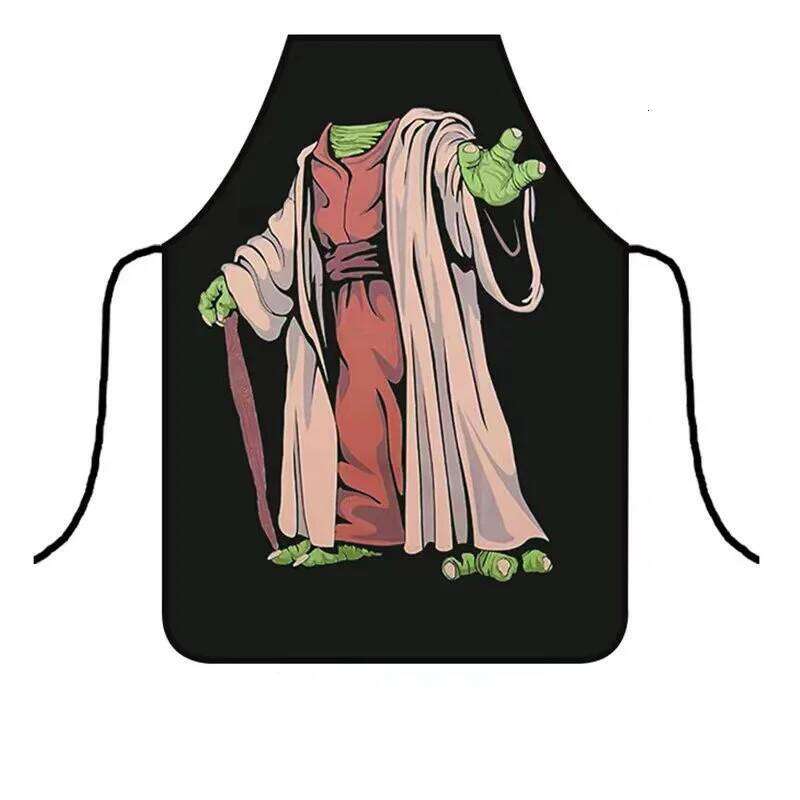 Kitchen Apron Funny Chef Cooking Gag Gift Stain-proof Creative BBQ Cleaning Baking Party Aprons for Men Women S260205