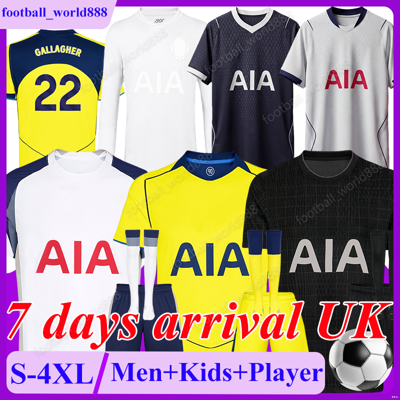4XL tottenham 26 27 Soccer Jerseys TOT GALLAGHER XAVI RICHARLISON 2026 football shirts VAN DE VEN ROMERO J.PALHINHA football kits SOLANKE KUDUS Men Kids Kit Socks Set