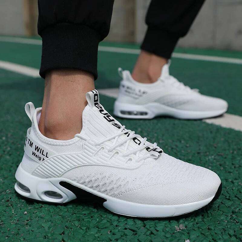 Summer Men's Running Man Designer Lightweight Mesh Sneaker Outdoor Non-slip Shock-absorbing High Quality Shoes Tenis Baixo