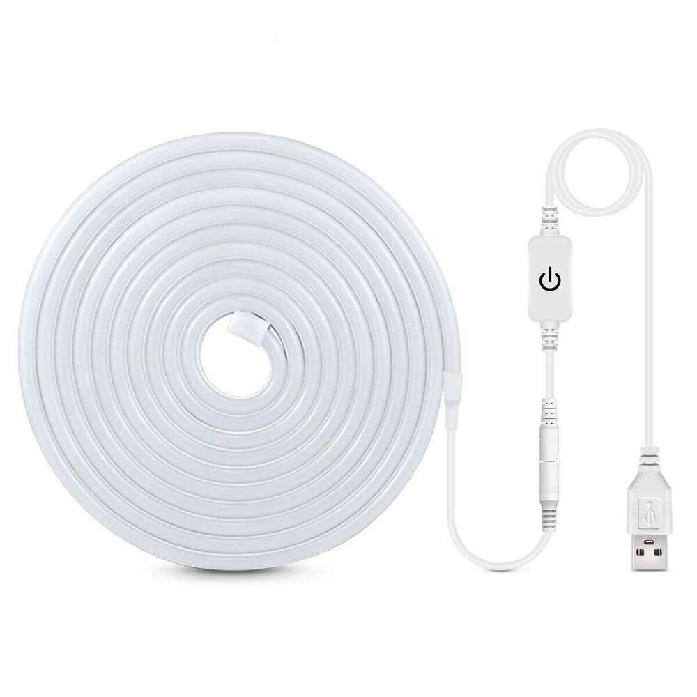 Dimmable Neon LED Light Cabinet Strip Kitchen Shelf Pantry Showcase Bedroom Closet Backlight Lamp Touch Sensor Switch Z260206