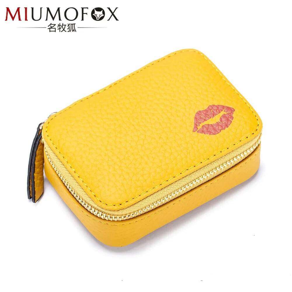 Mini Portable Cosmetic Leather Storage Bag New Envelope Small Lipstick Case Mirror Y260206