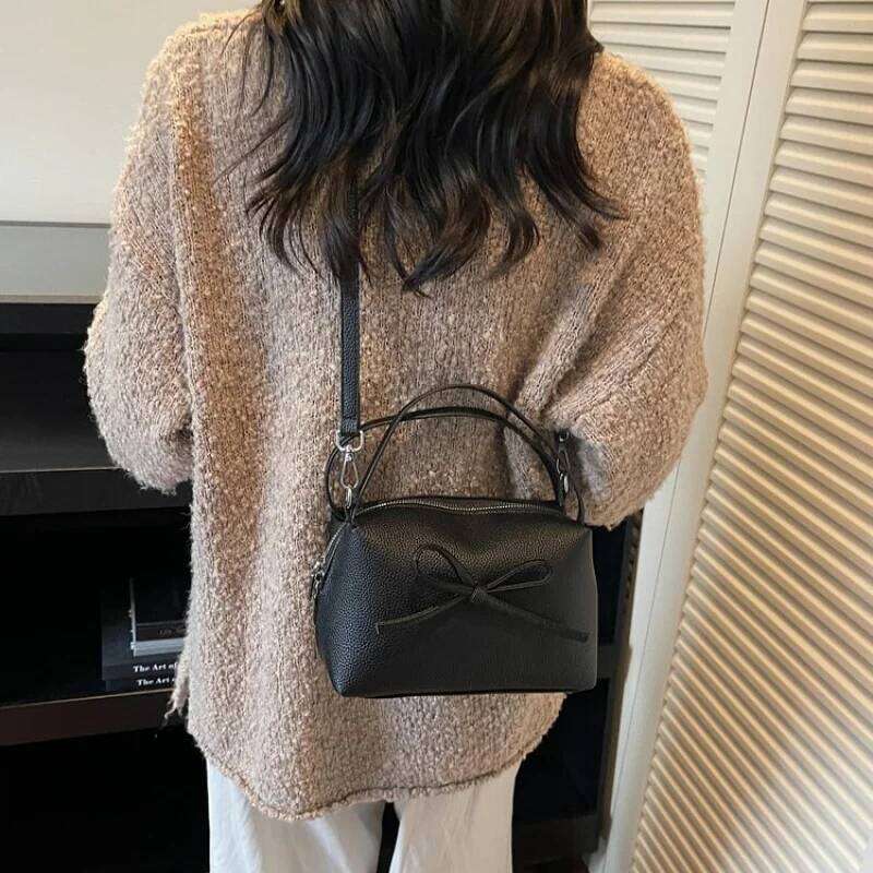 Elegant Leather Women's Tote Bag High-End Luxury Brand Fashionable Famous Paris Designer Commuter Daily Vintage Bag Y260205