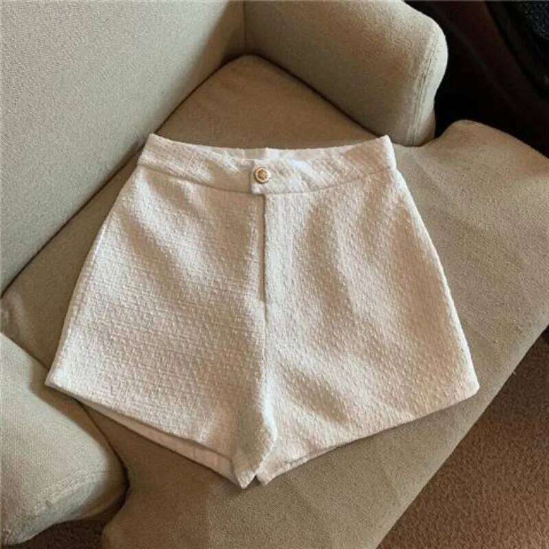 OCEANLOVE Autumn Winter Women Shorts Solid High Waist Korean Fashion Pantalones Cortos Wide Leg Vintage Ropa De Mujer XJ260206