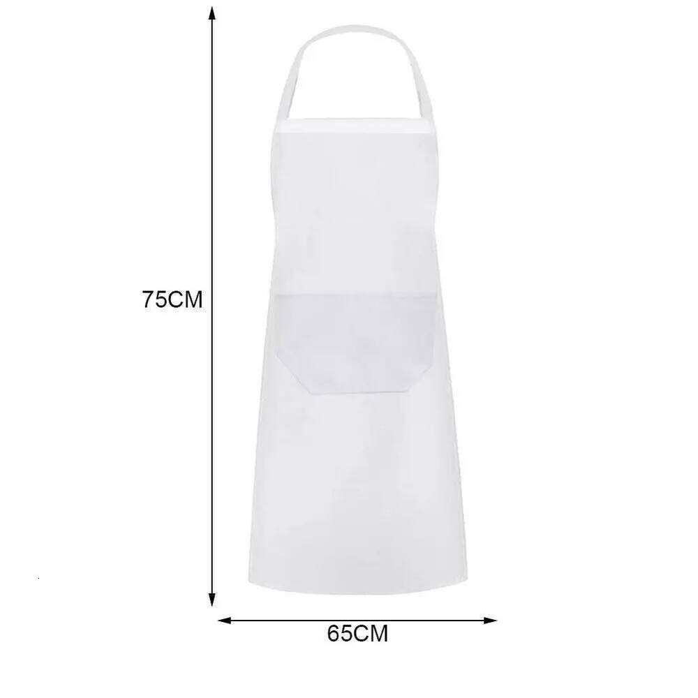 Cooking Fashion Kitchen Unisex Waiter White Plastic Waterproof with Pockets, Male and Female Chef Apron S260205
