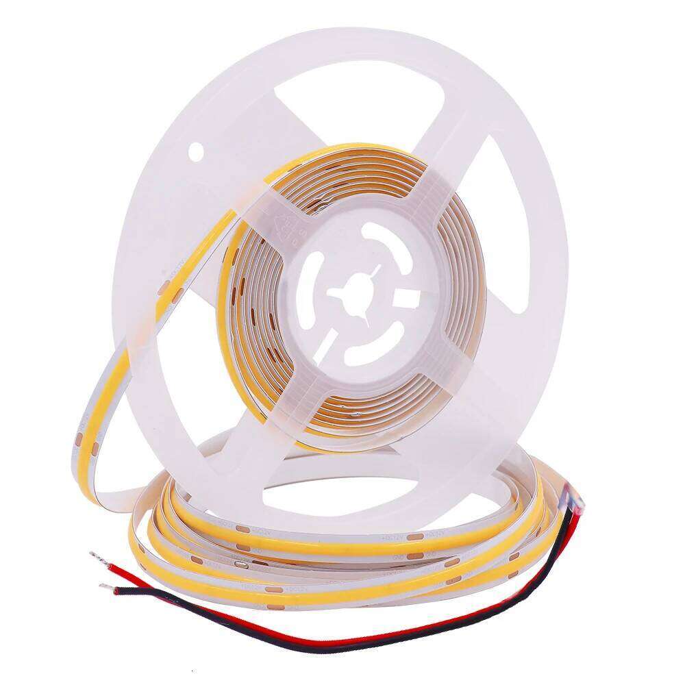 Strip 320 384 480 528 LEDs High Density Flexible COB FOB Light RA90 LED Tape Ribbon Linear Dimmable DC 12V 24V Z260206