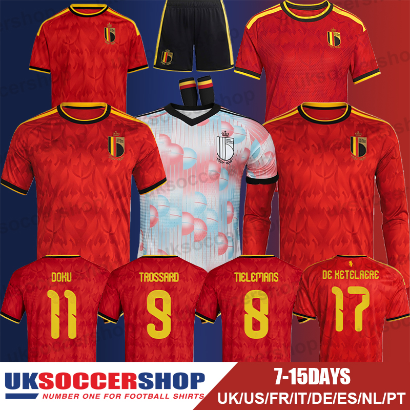 Belgium Football Jerseys World Cup 2026 Soccer Jerseys Retro Football Shirts Tops Kits Men Kids Women Fans Player 3XL 4XL