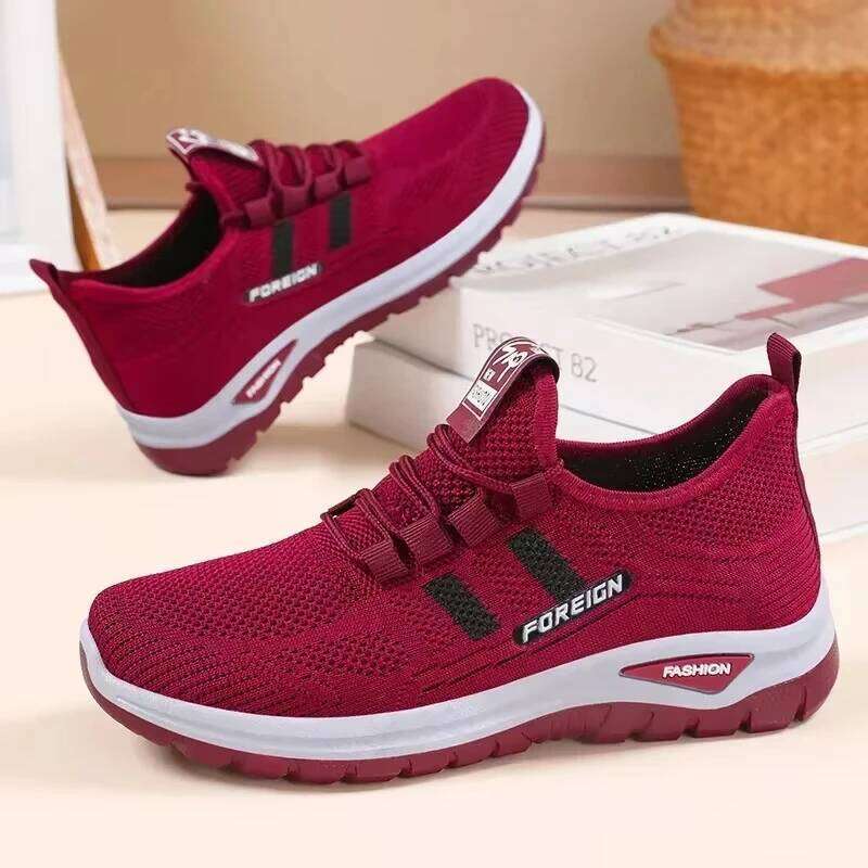 Lightweight Summer Fashionable And Comfortable Sneakers Mesh Breathable Women'S Free Shipping Shoes