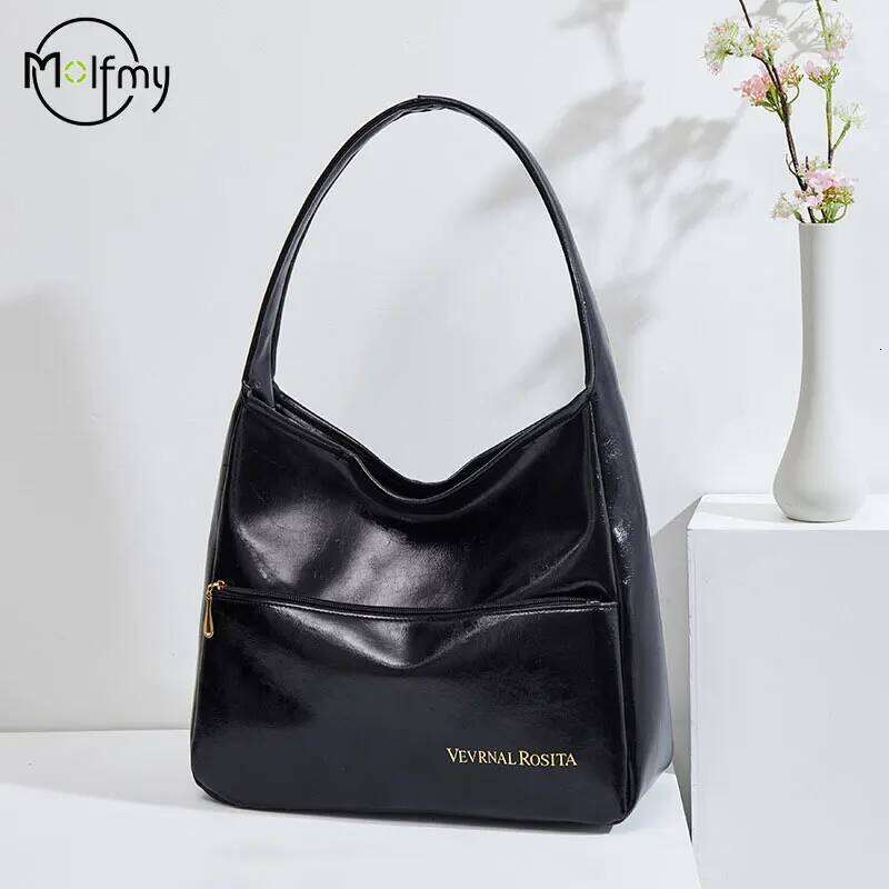 Women's Trendy Luxury Brand Bags Large Capacity Tote Simple Versatile Commuter Shoulder Handbag FashionStudent Classroom Bag Y260205