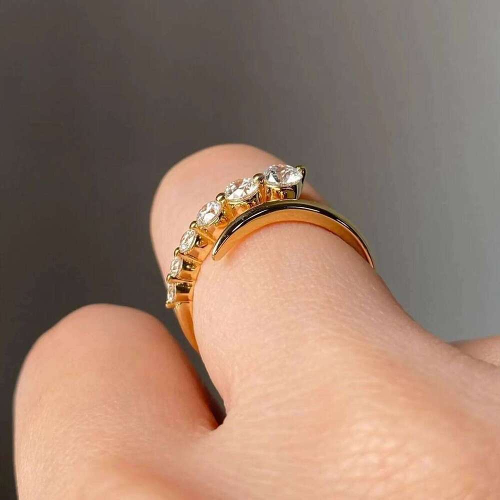 Direct Factory Supply 10K Solid Gold Moissanite Diamond Ring For Wedding & Daily Wear Use Available At Export Price