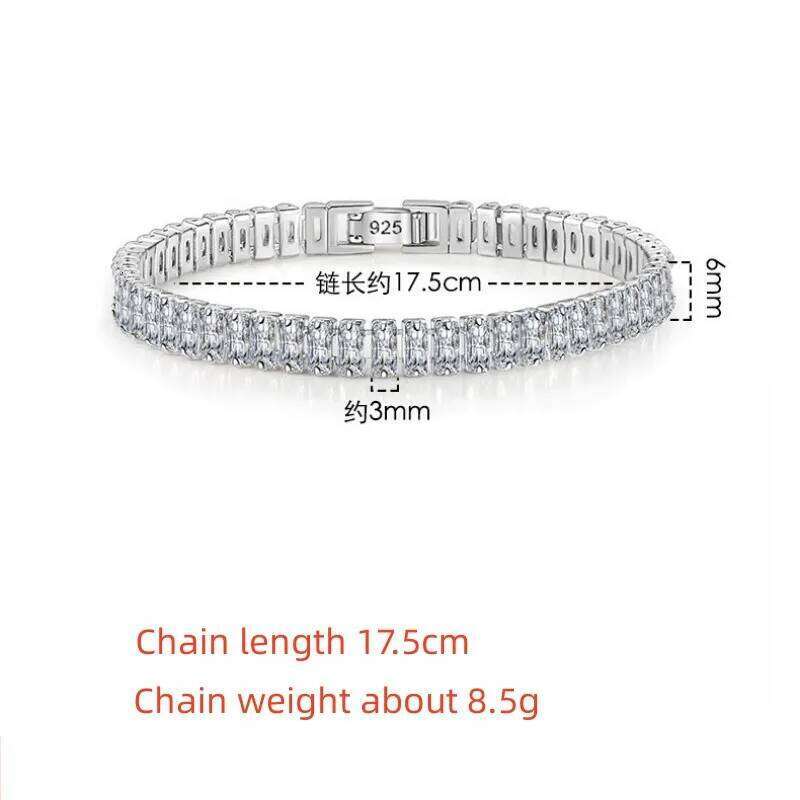 BuyeeSilver Female Bracelet for Women White Crystal Fashion Wedding Fine Jewelry Bracelets Gift 26H0206