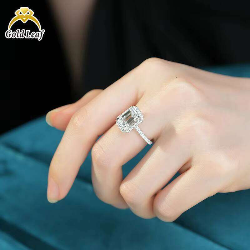 Custom Igi Report 14K Gold Silver 925 Rings VVS VS CVD Emerald 1Ct 2Carat 3Carat 4Carat Lab Grown Diamond Ring