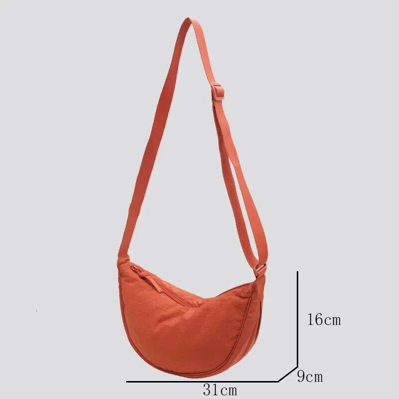 Simple Design Women's Messenger Bag Fashion Ladies Nylon Hobos Small Shoulder Bags Vintage Female Girls Purse Cloth Handbags Y260205