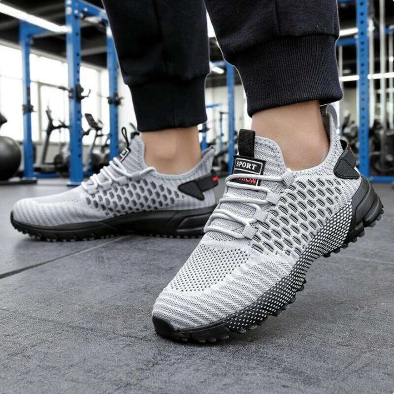 Men's Sneakers Light Breathable Fashionable Mesh Running Shoes Comfortable Luxurious Brand Male Tenis Masculino
