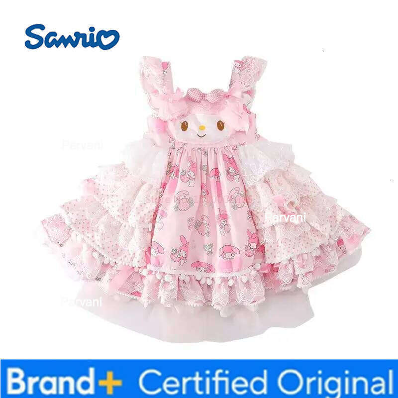 Sanrio 2025 Cosplay My Melody Lolita Princess Children'S Birthday Party Costume Gift Puffy Skirt Suit Girls Summer Dress H260206 - view 7