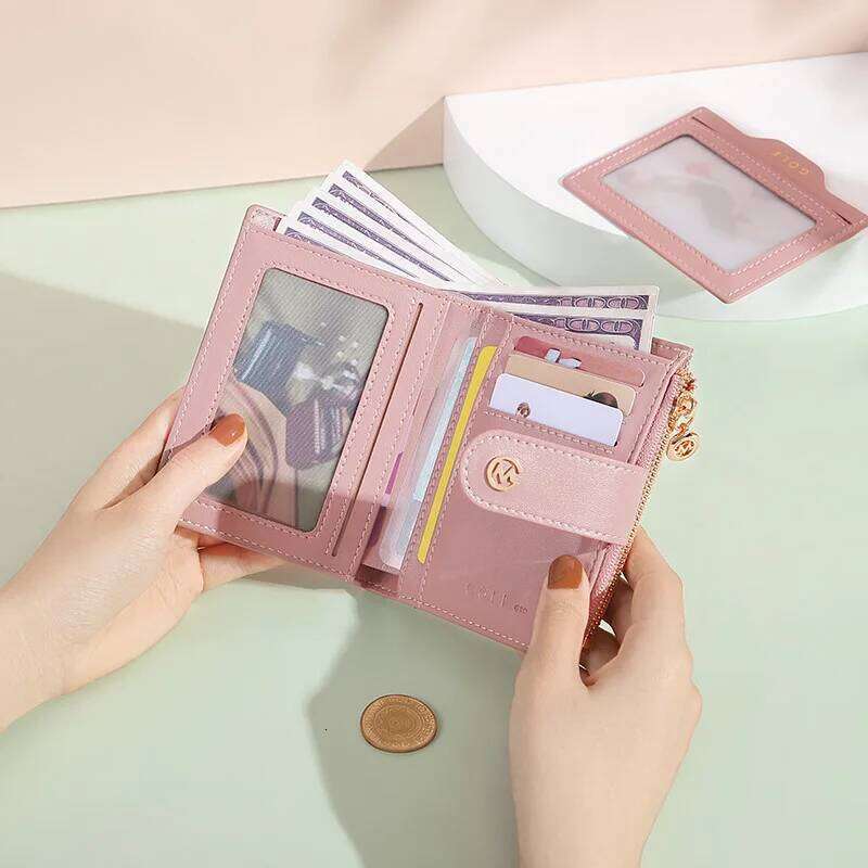 GOLF Women's Short 2022 New Zero niche Mini Design Wallet Old Flower Card Bag Ins Style Y260206