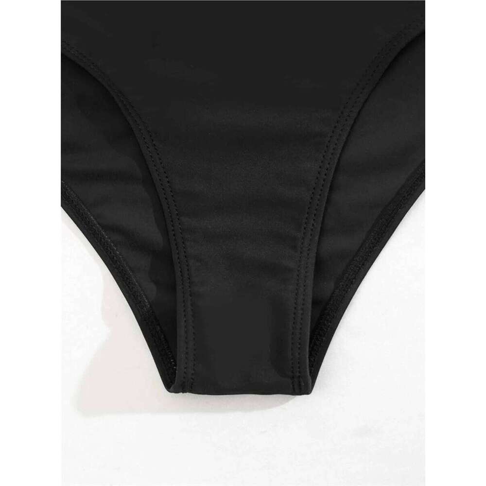 2025 Halter String High Waist Two Piece Bikini Swimsuit Women Sexy Swimwear Female Bather Bathing Swimming Swim Suit Beachwear XJ260206